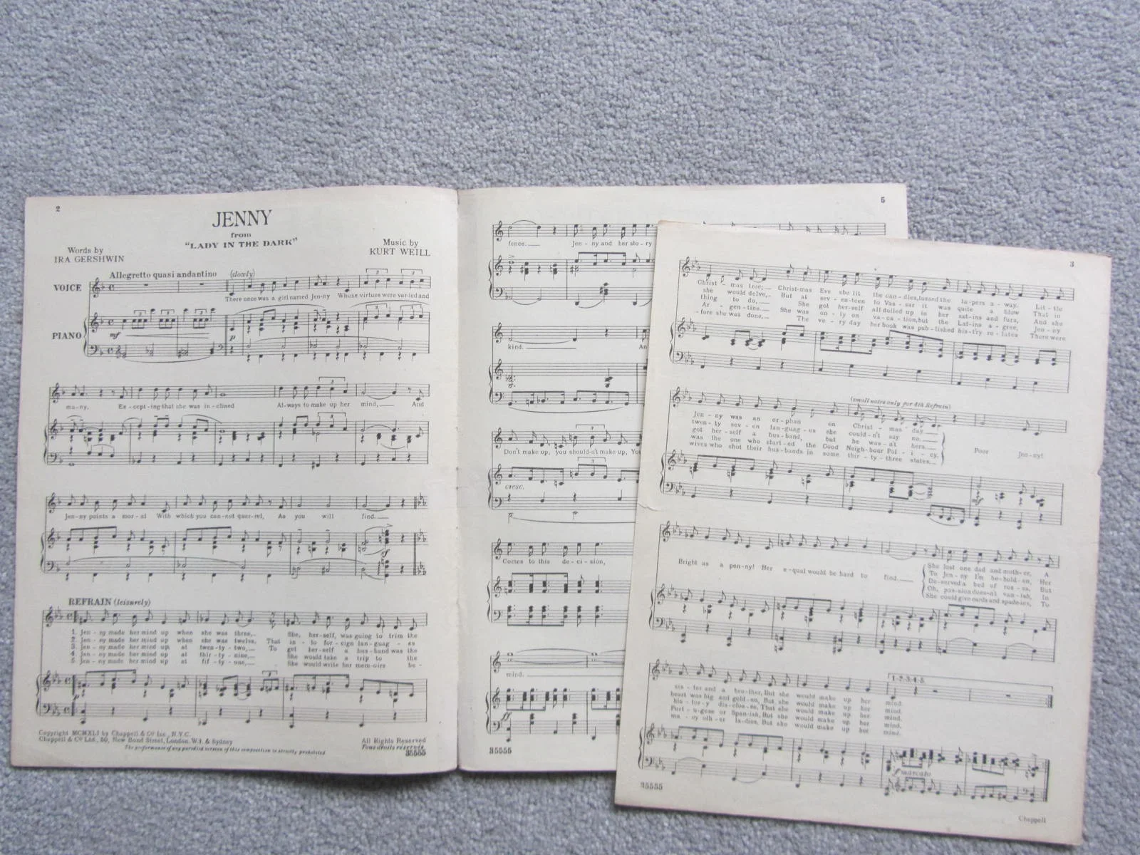 6 sheet music items from WWII - GINGER ROGERS/SHIRLEY TEMPLE/JUDY GARLAND, image 3
