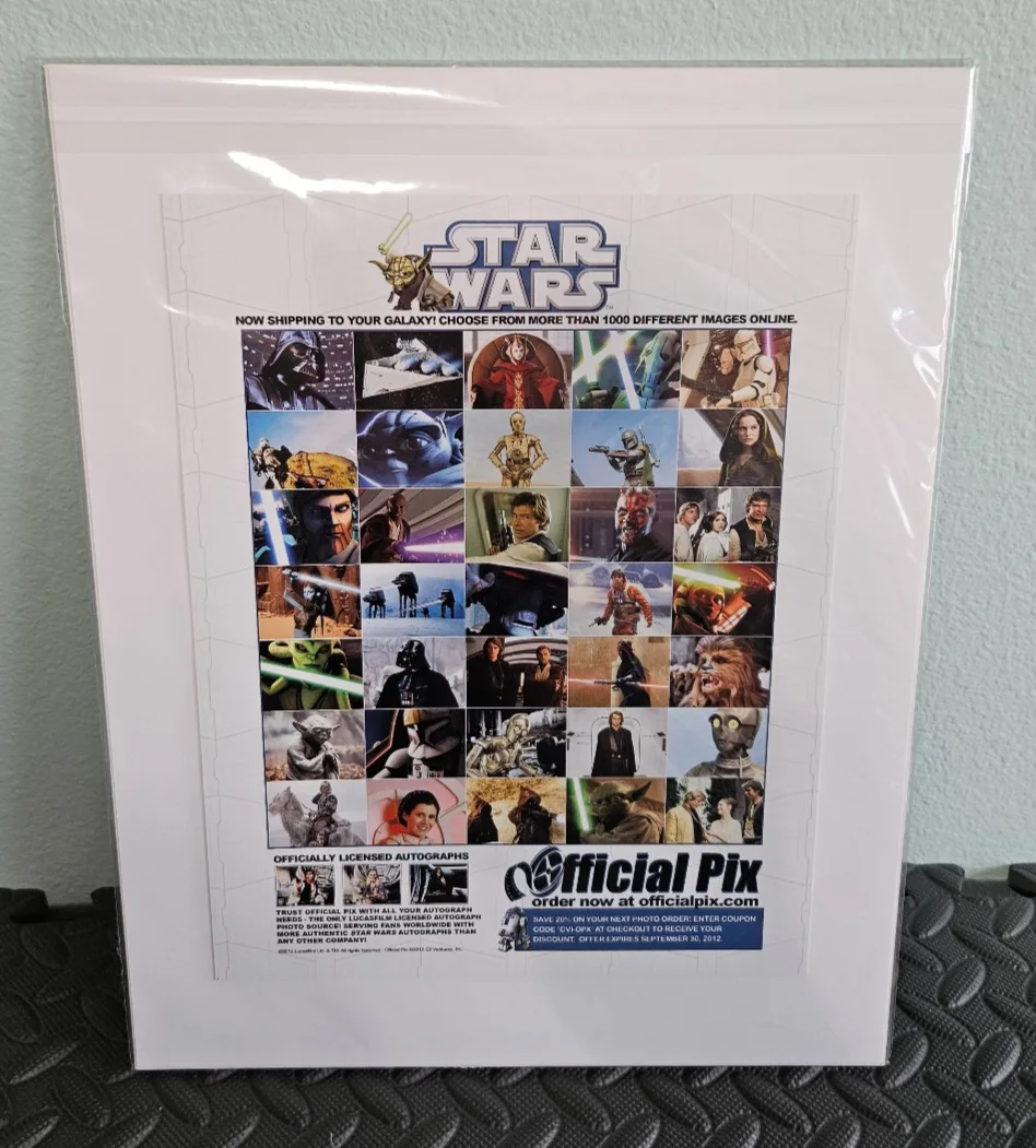 Kenny Baker as R2-D2 STAR WARS 11x14 matted Official Pix Photo Celebration VI, image 2