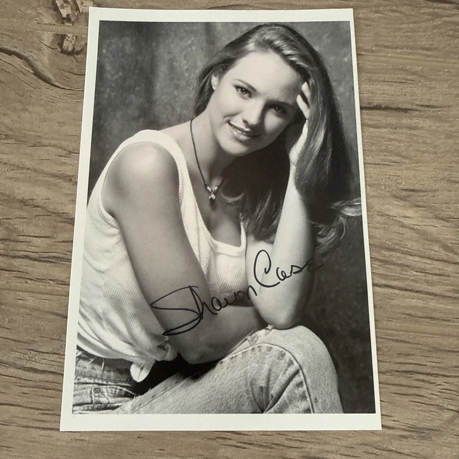 Sharon Case — SHARON CASE signed autographed 4x6" photo & letter Young & the Restless, изображение 2
