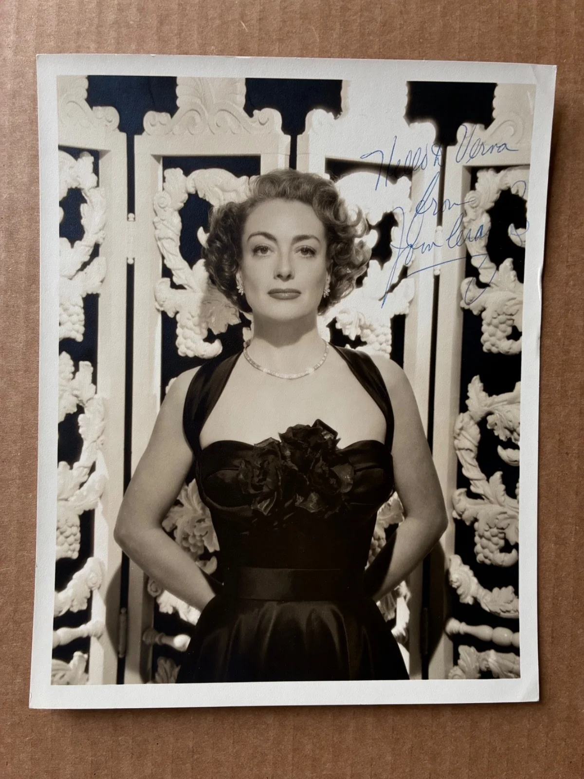 Joan Crawford — Vintage JOAN CRAWFORD Hand-Signed 8x10 Portrait - Authentic Autograph Inscribed