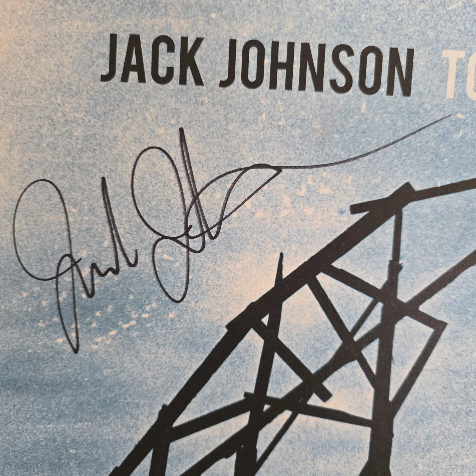 Jack Johnson — Jack Johnson Signed Autograph Album Vinyl Record - To The Sea w/ JSA, image 2