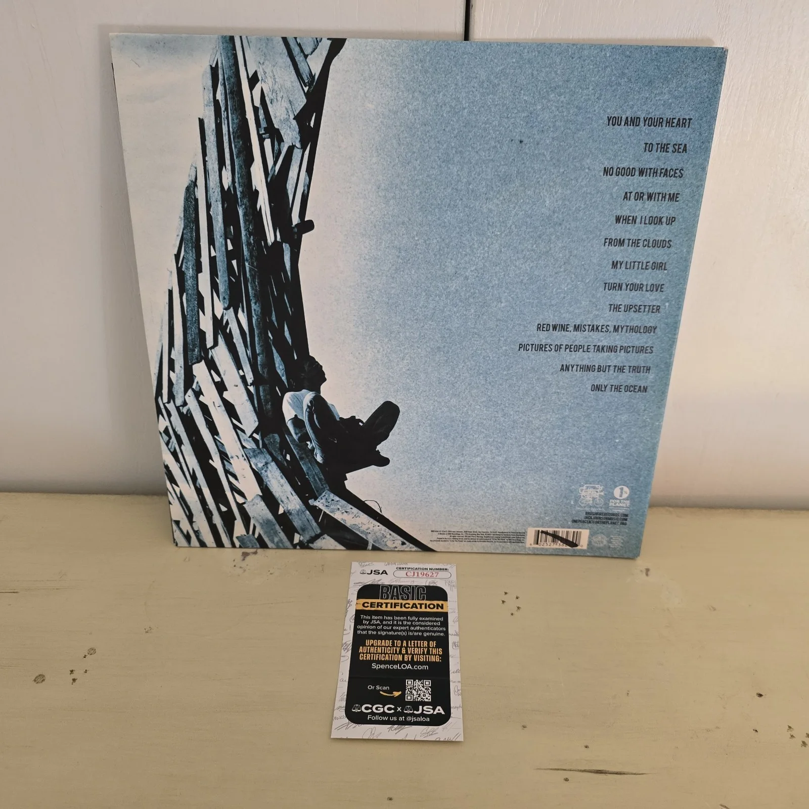 Jack Johnson — Jack Johnson Signed Autograph Album Vinyl Record - To The Sea w/ JSA, image 4