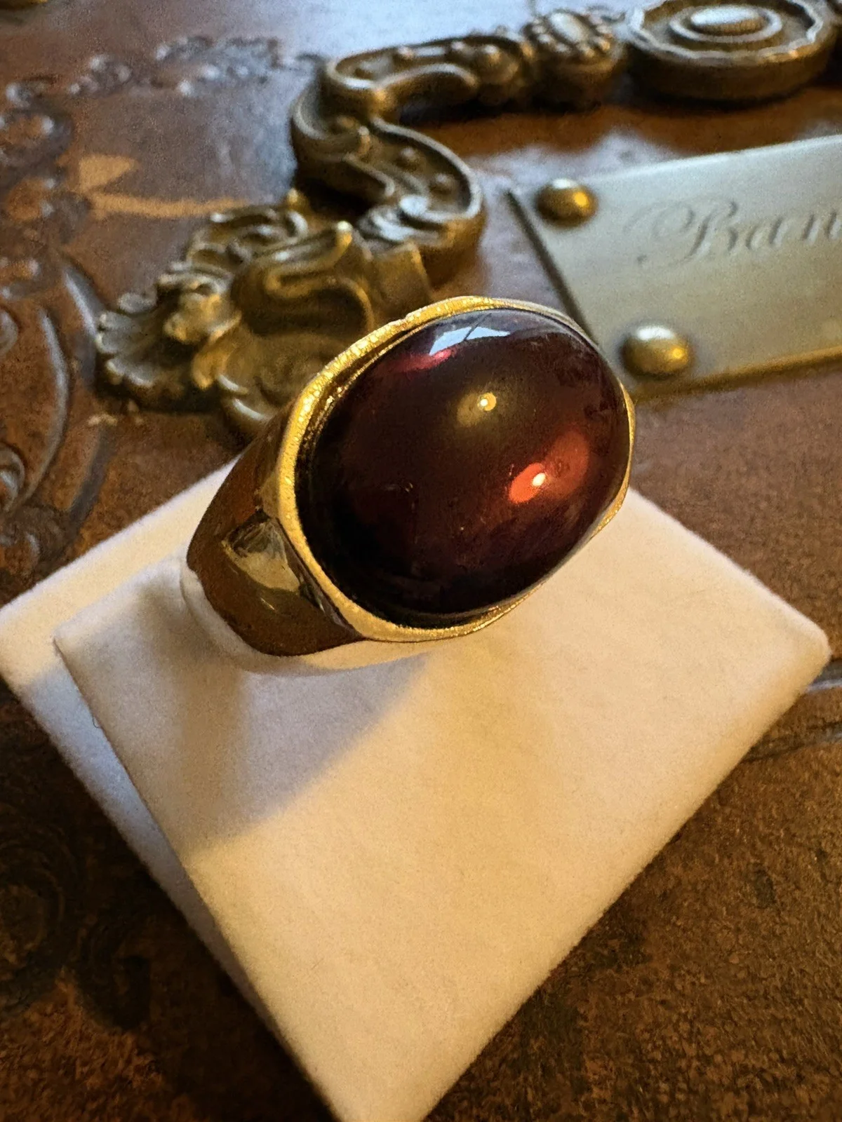 Pirates of the Caribbean Jack Sparrow Stolen Gold & Purple stone Replica Ring, изображение 5