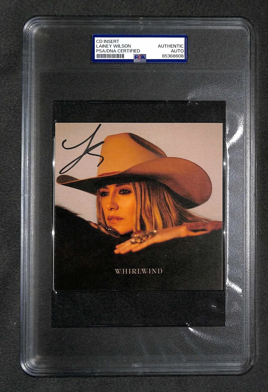 Signed Lainey Wilson CD Whirlwind Autographed Photo CD Insert Pic Auto PSA, image 2