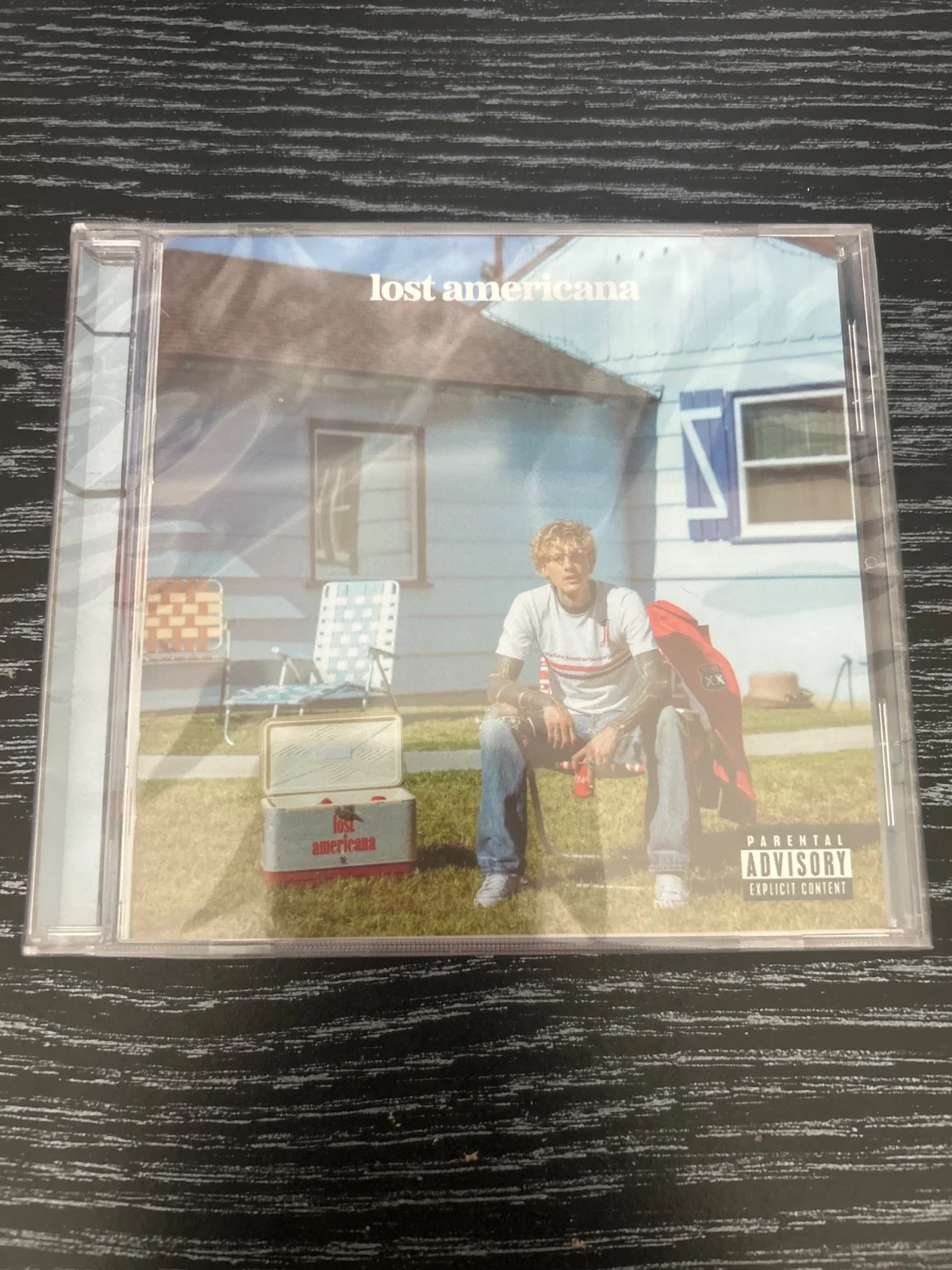 mgk lost americana fan package signed album signed cd plus trading card, изображение 4