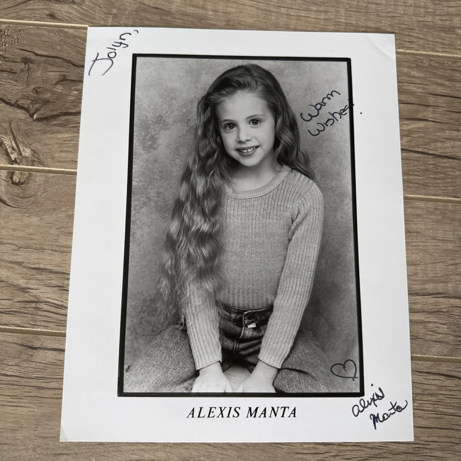 Alexis Manta — young ALEXIS MANTA "Lexi" All My Children autograph signed 8x10" photo, изображение 2