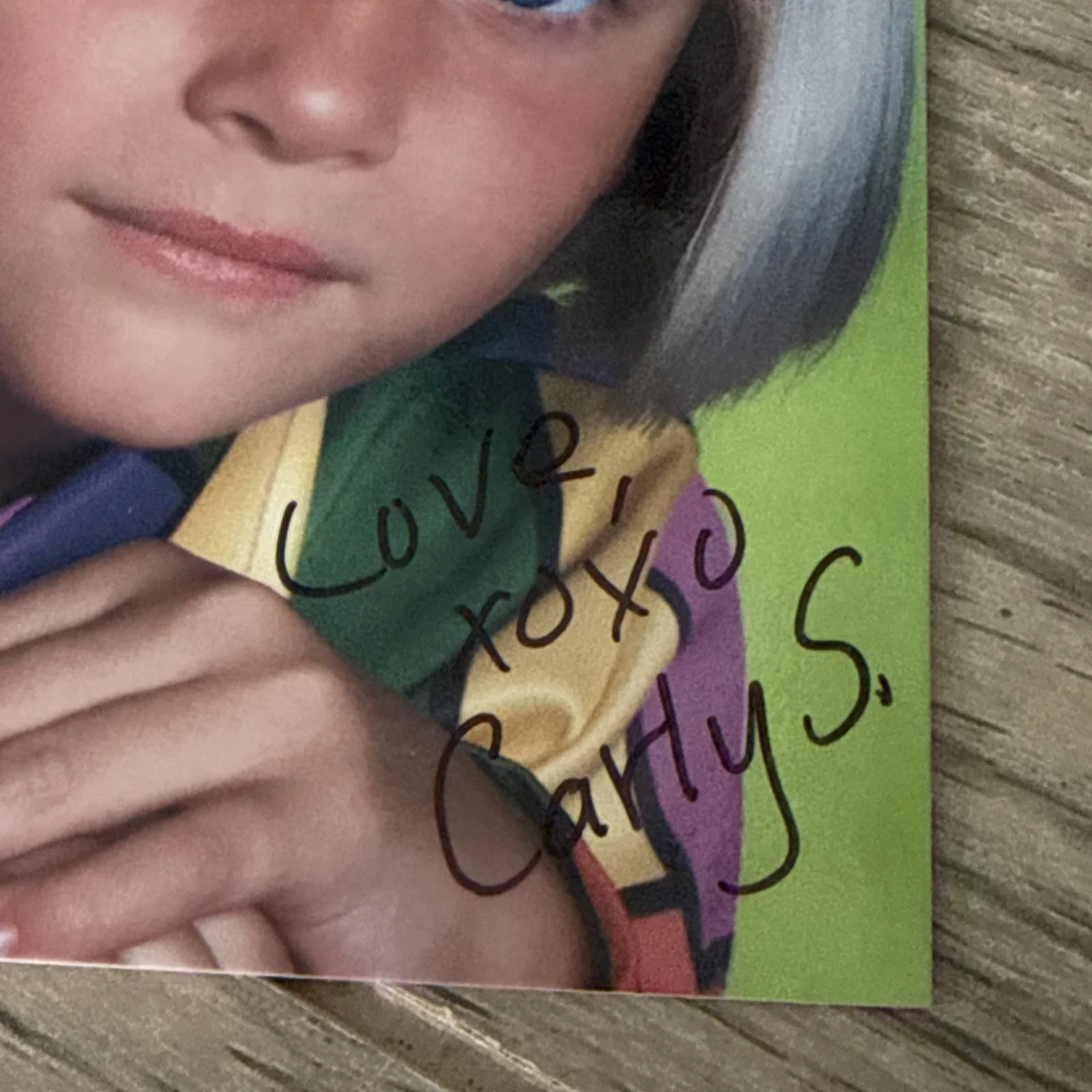 Carly Schroeder — young CARLY SCHROEDER signed Autograph 4x6 postcard Port Charles Lizzie McGuire, image 3