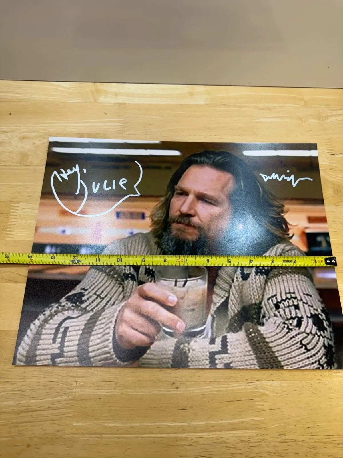 JEFF BRIDGES — The Big Lebowski Jeff Bridges Signed Autograph 11x14 Photo The Dude, image 4
