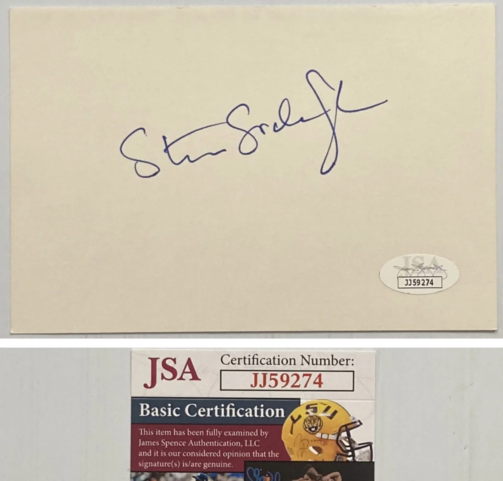 Steven Soderbergh — Director Steven Soderbergh Signed Autograph 4x6 Index Card - JSA Cert - FREE S&H