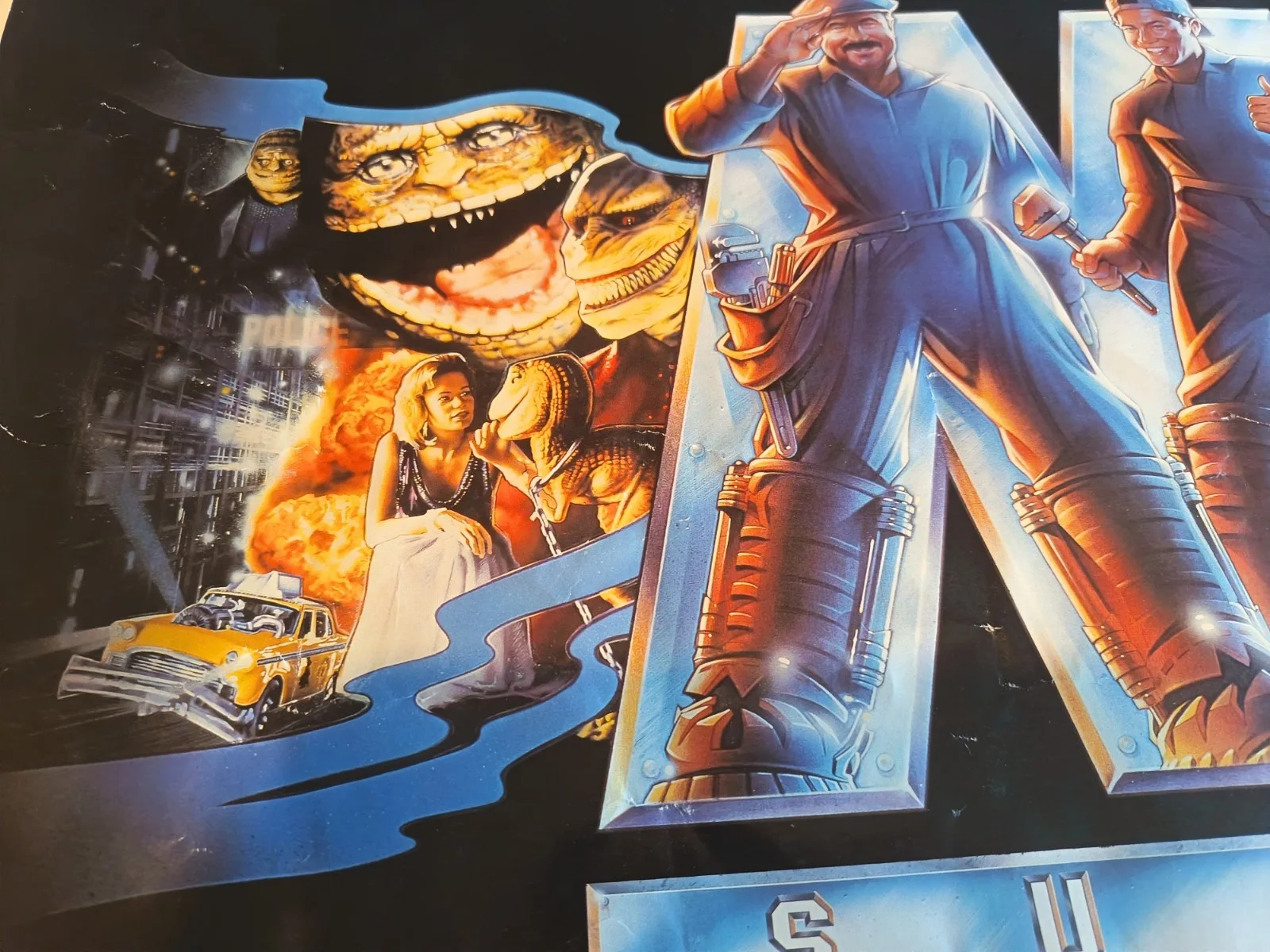 Super Mario Bros 1993 UK Quad - Bob Hoskins Dennis Hopper Film Movie Poster, изображение 2