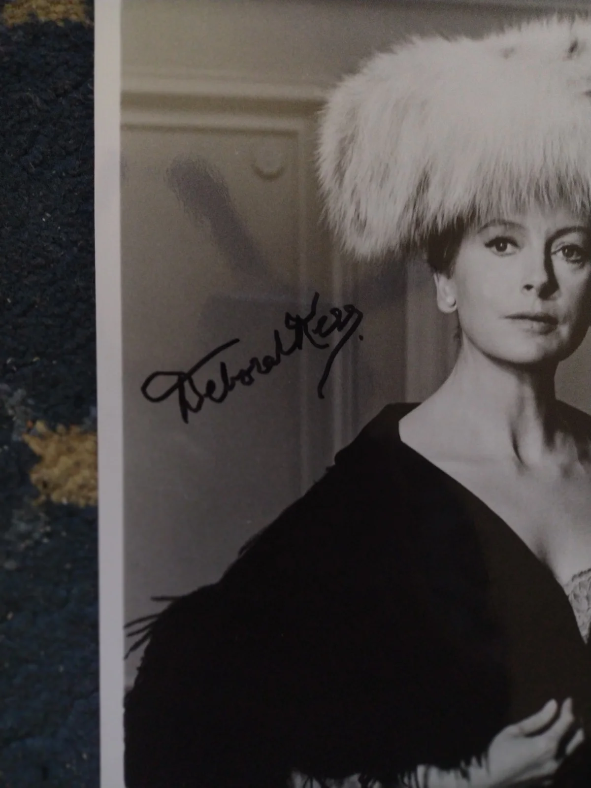 4 Autographed Photos Joan Fontaine Kathryn Grayson Deborah Kerr Dorathy Lamour, изображение 3