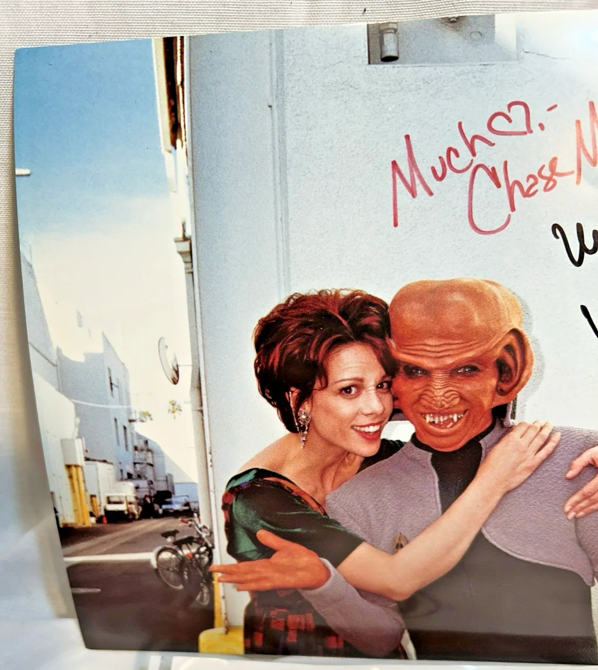 Chase Masterson, Max Grodenchik — Star Trek Voyager Duel Signed Photo Chase Masterson, Max Grodenchik Vulkon Show, image 4