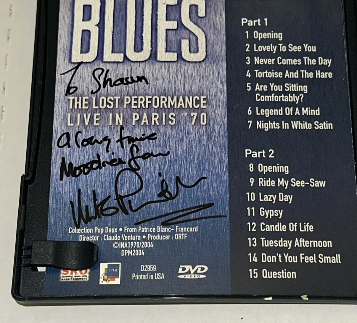 Moody Blues Lost Performance Paris 1970 DVD Signed Mike Pinder Live Concert, изображение 5