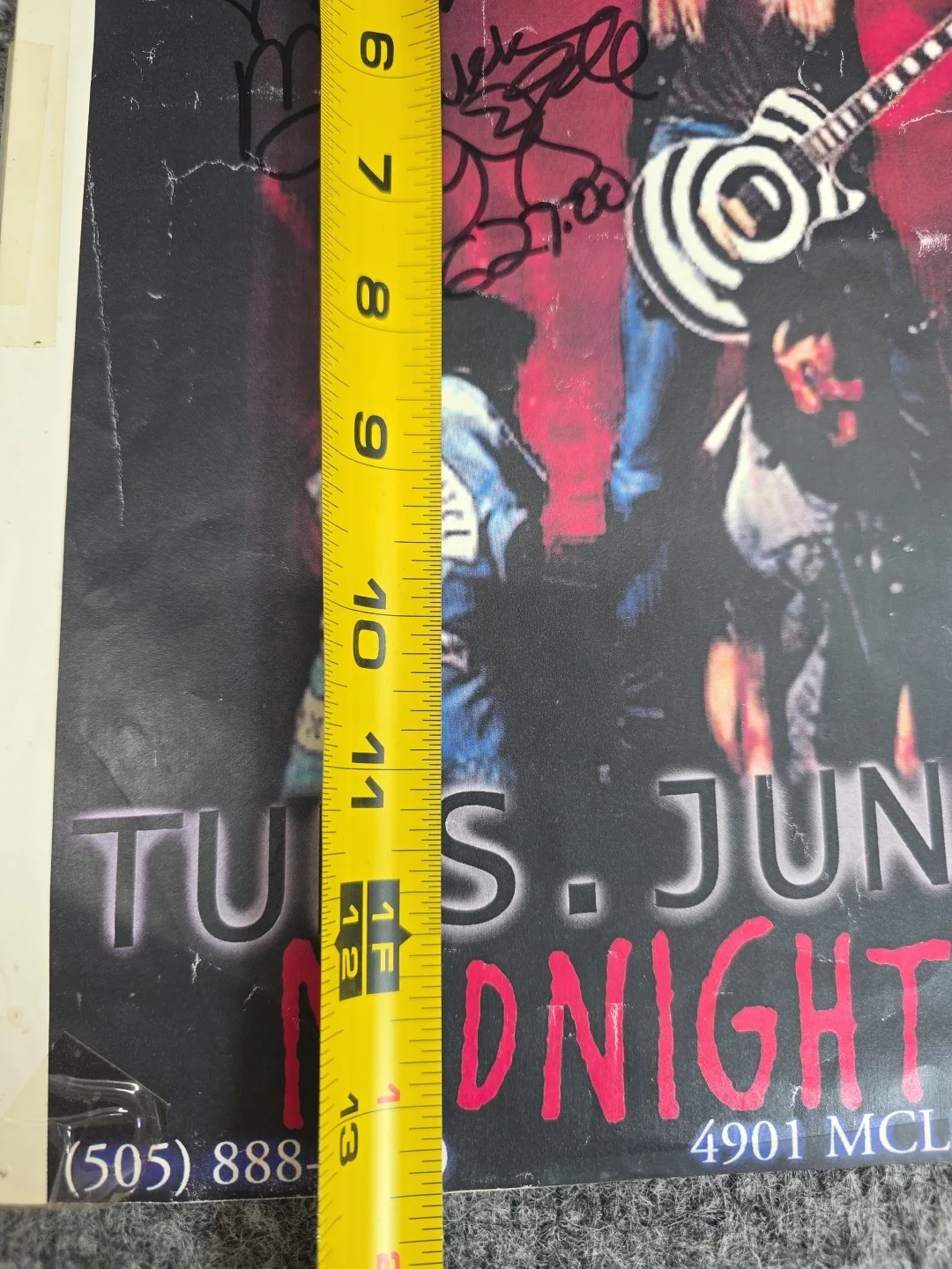 Zakk Wylde Autographed Concert Poster Signed Black Label Society Guitar, изображение 3