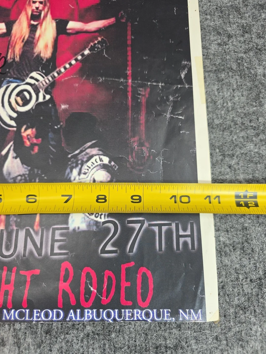 Zakk Wylde Autographed Concert Poster Signed Black Label Society Guitar, изображение 4