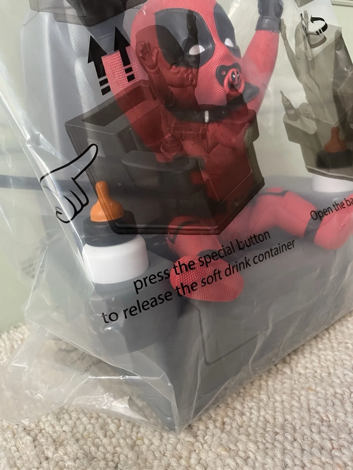 Deadpool Wolverine Babypool Popcorn Bucket Drink Cinema Limited Edition Promo, image 4