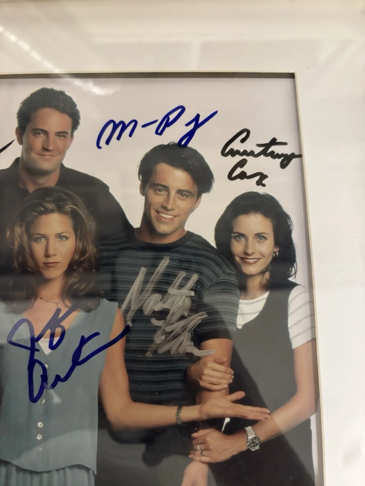 Courtney Cox — Friends TV Show Cast Signed Autograph Photo Jennifer Aniston Matthew Perry, изображение 3