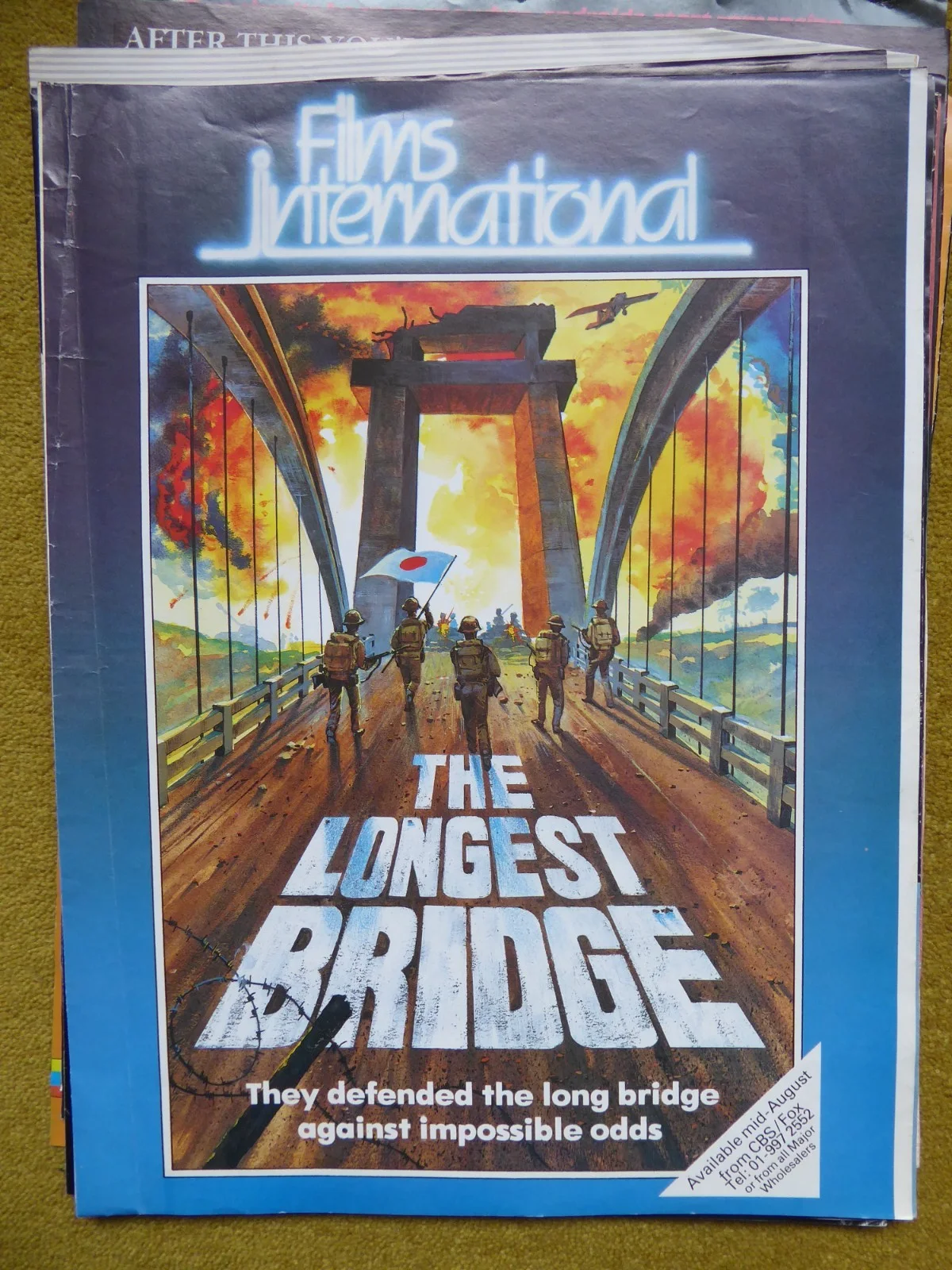 Original 1980s Video Trade Mag Ad Concrete Jungle Double Poster DPP Pre Cert, изображение 2