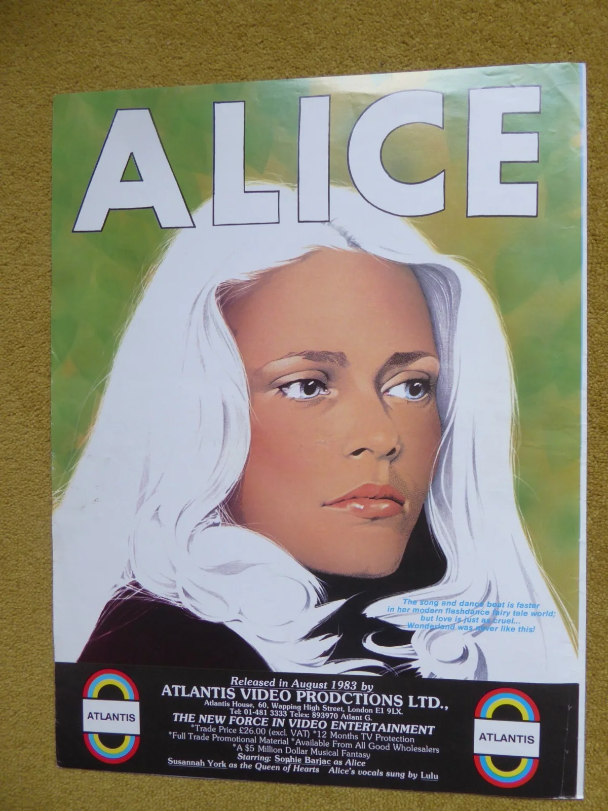 Original 1980s Video Trade Mag Ad Concrete Jungle Double Poster DPP Pre Cert, изображение 3