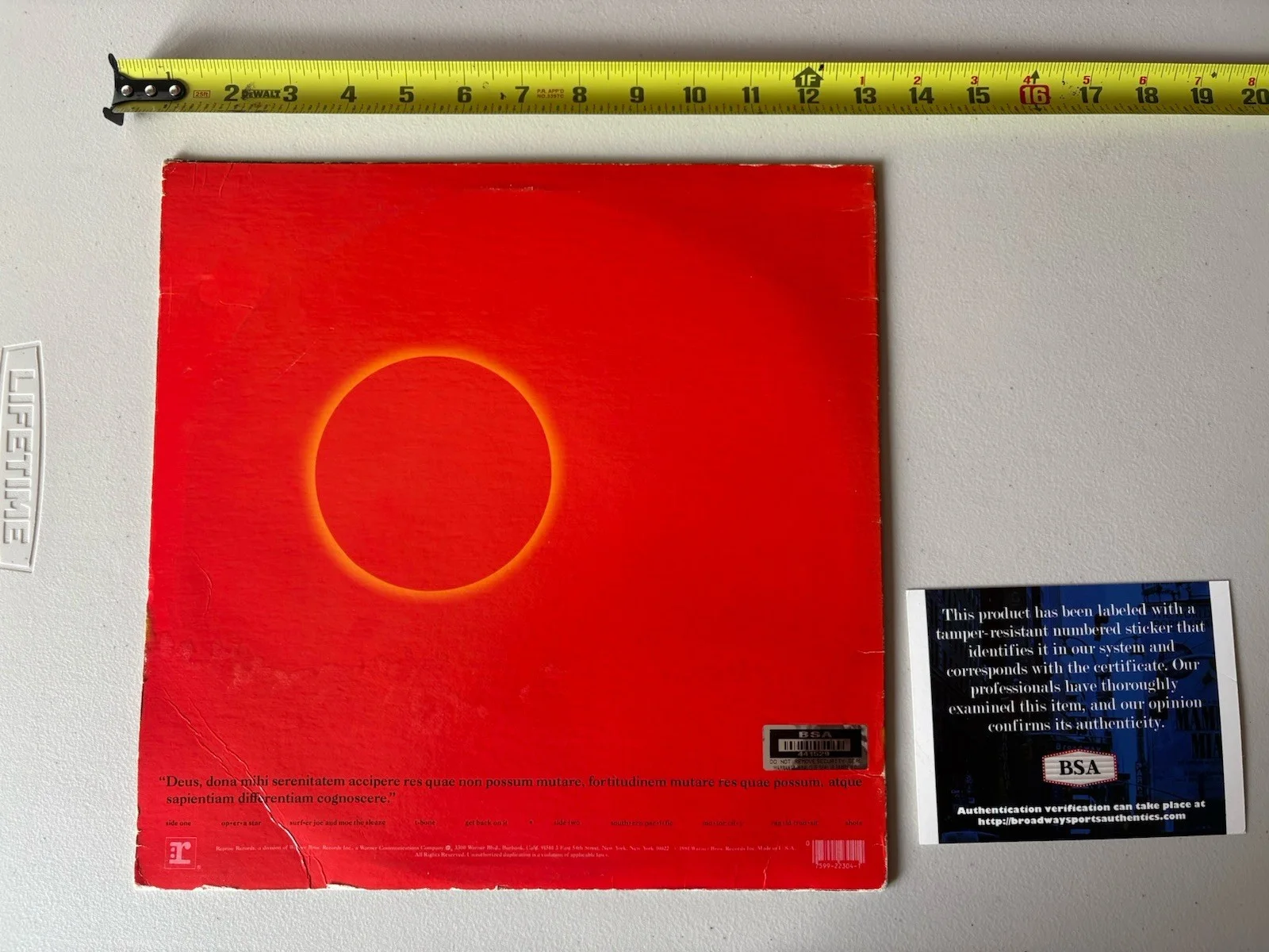 Neil Young Signed Autographed Album Reactor Crazy Horse BSA COA 529, изображение 4