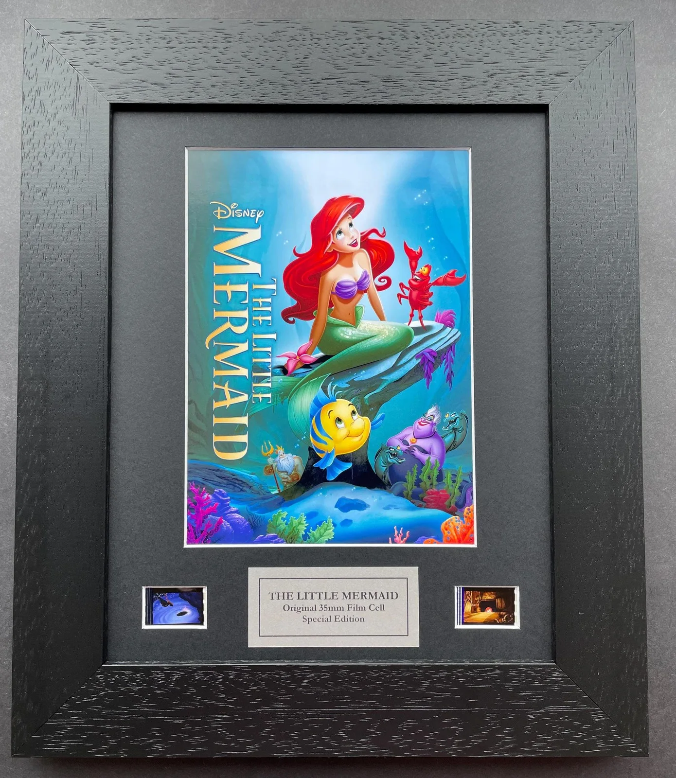 The Little Mermaid Original 35mm Film Cells set within Quality Wood Frame + COA, изображение 4