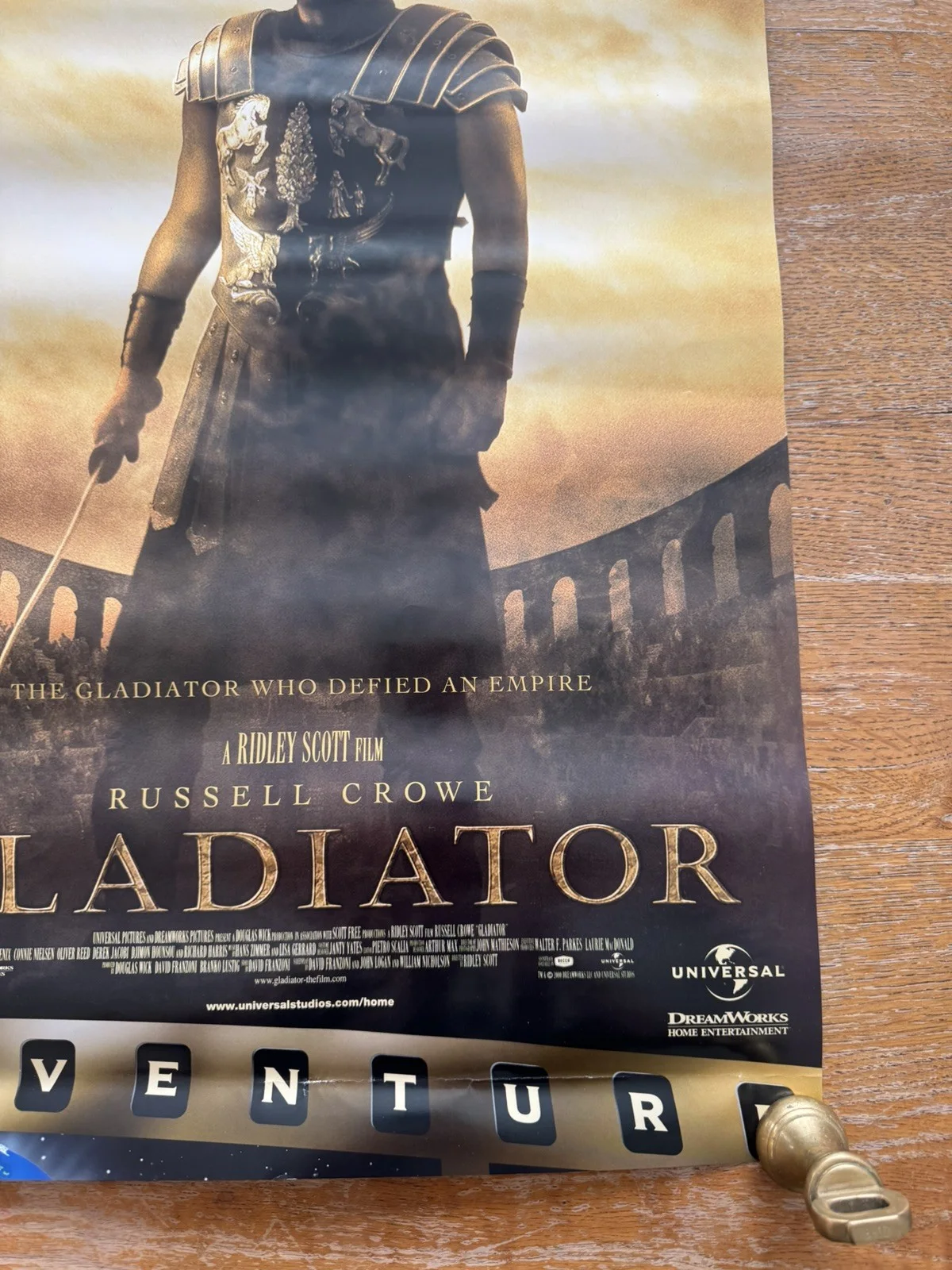 Gladiator (2000) Promo Video Shop Movie Poster - A2 - RARE, изображение 2