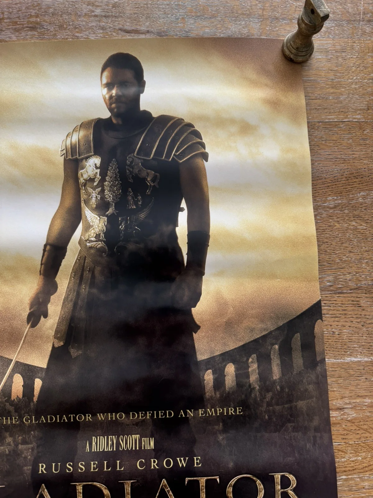Gladiator (2000) Promo Video Shop Movie Poster - A2 - RARE, изображение 3