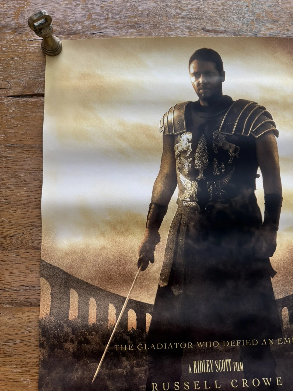 Gladiator (2000) Promo Video Shop Movie Poster - A2 - RARE, изображение 4