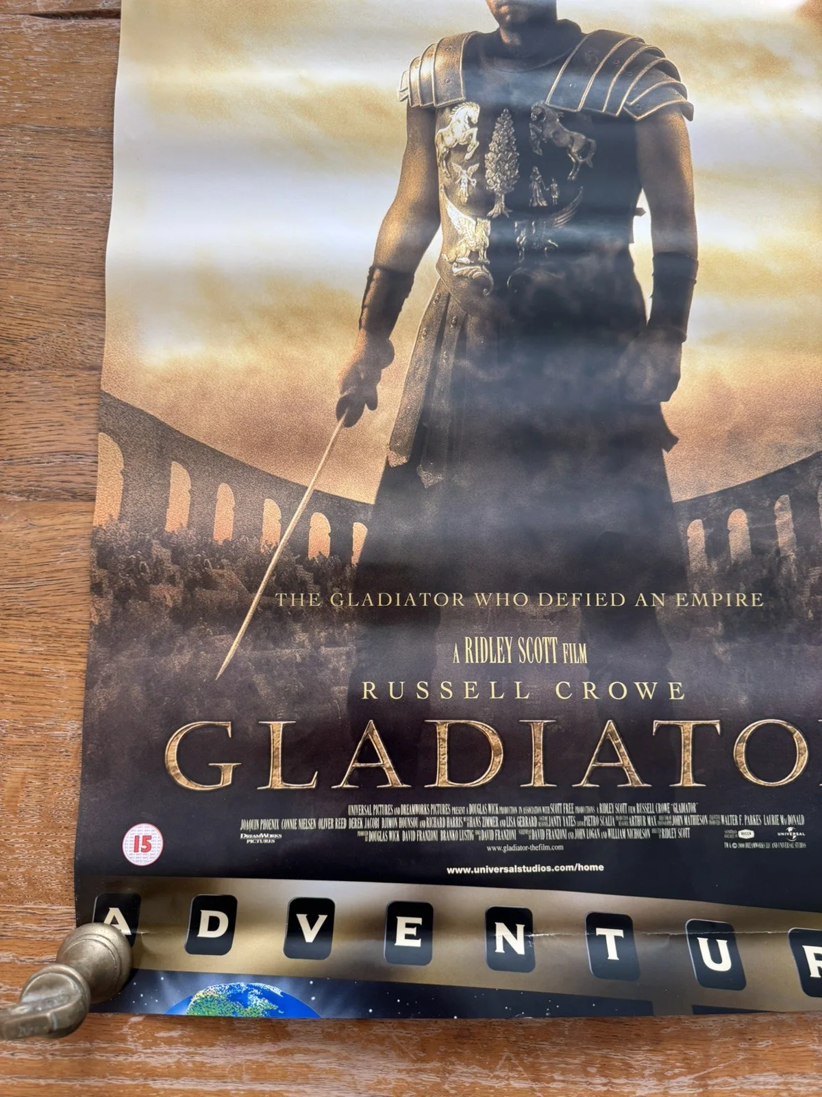 Gladiator (2000) Promo Video Shop Movie Poster - A2 - RARE, изображение 5