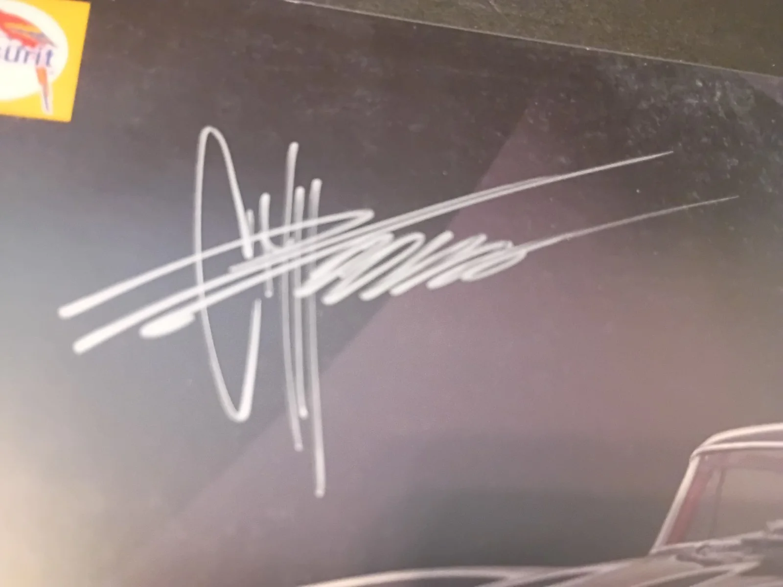 Chip Foose — Chip Foose hand Signed 8x10 1957 Mercedes-Benz 300 SL, image 3