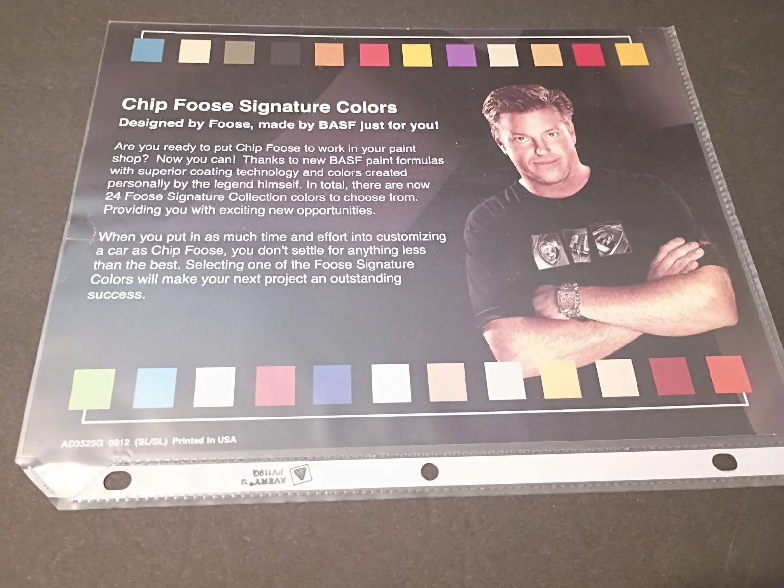 Chip Foose — Chip Foose hand Signed 8x10 1957 Mercedes-Benz 300 SL, image 4