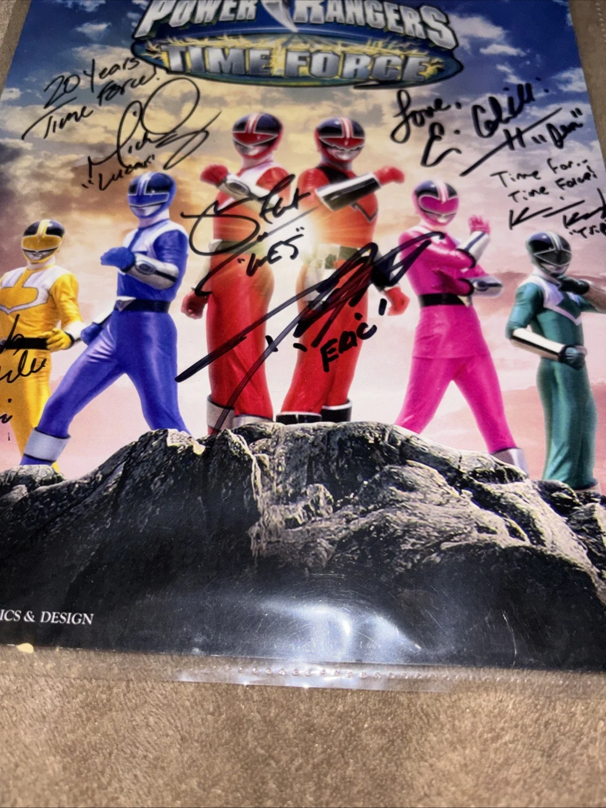 Power Rangers Signed Cast Photo 8x10, image 5