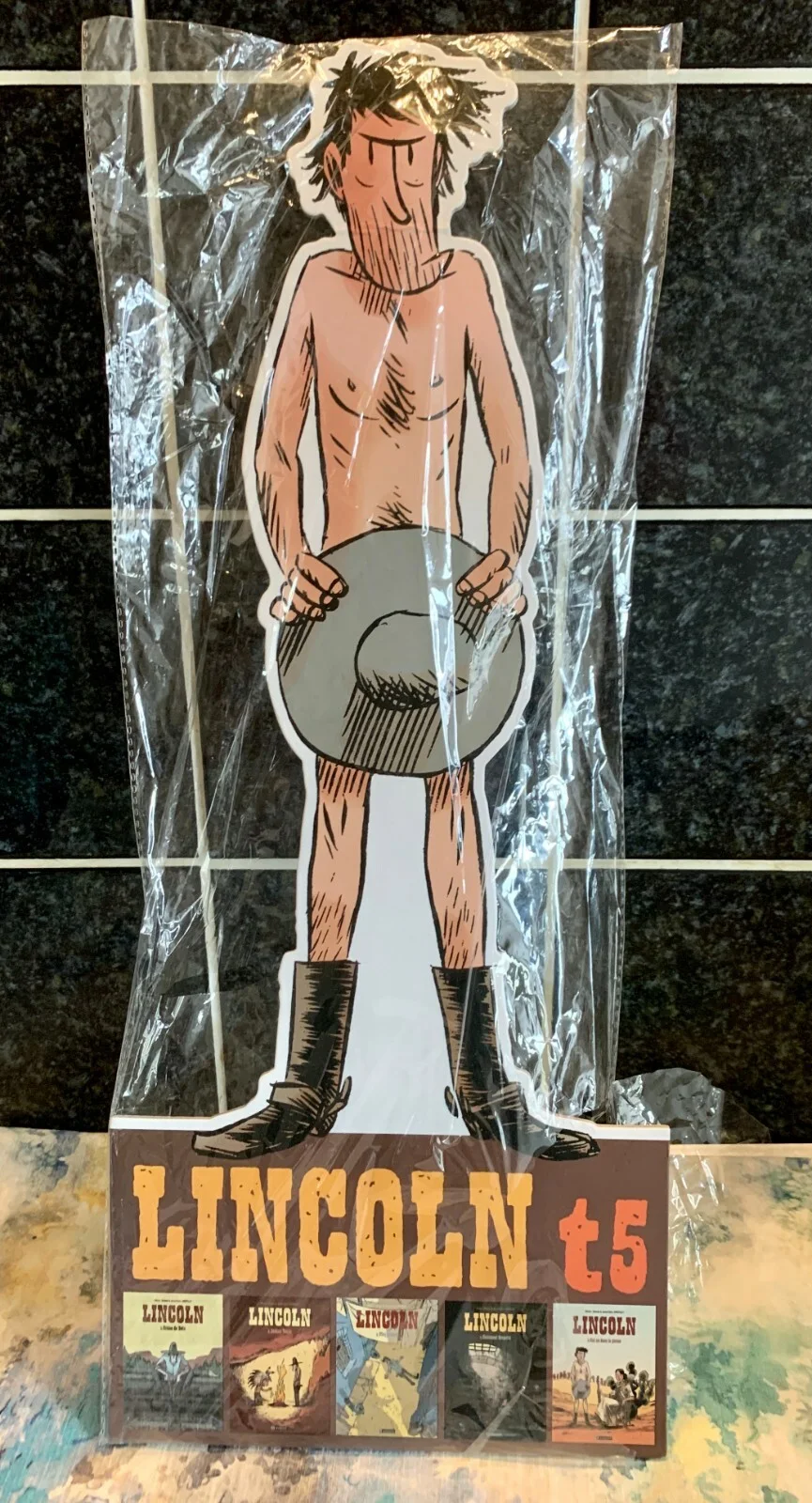 Lincoln Jouvray T5 promotional cardboard figure item 50cm in height, изображение 2