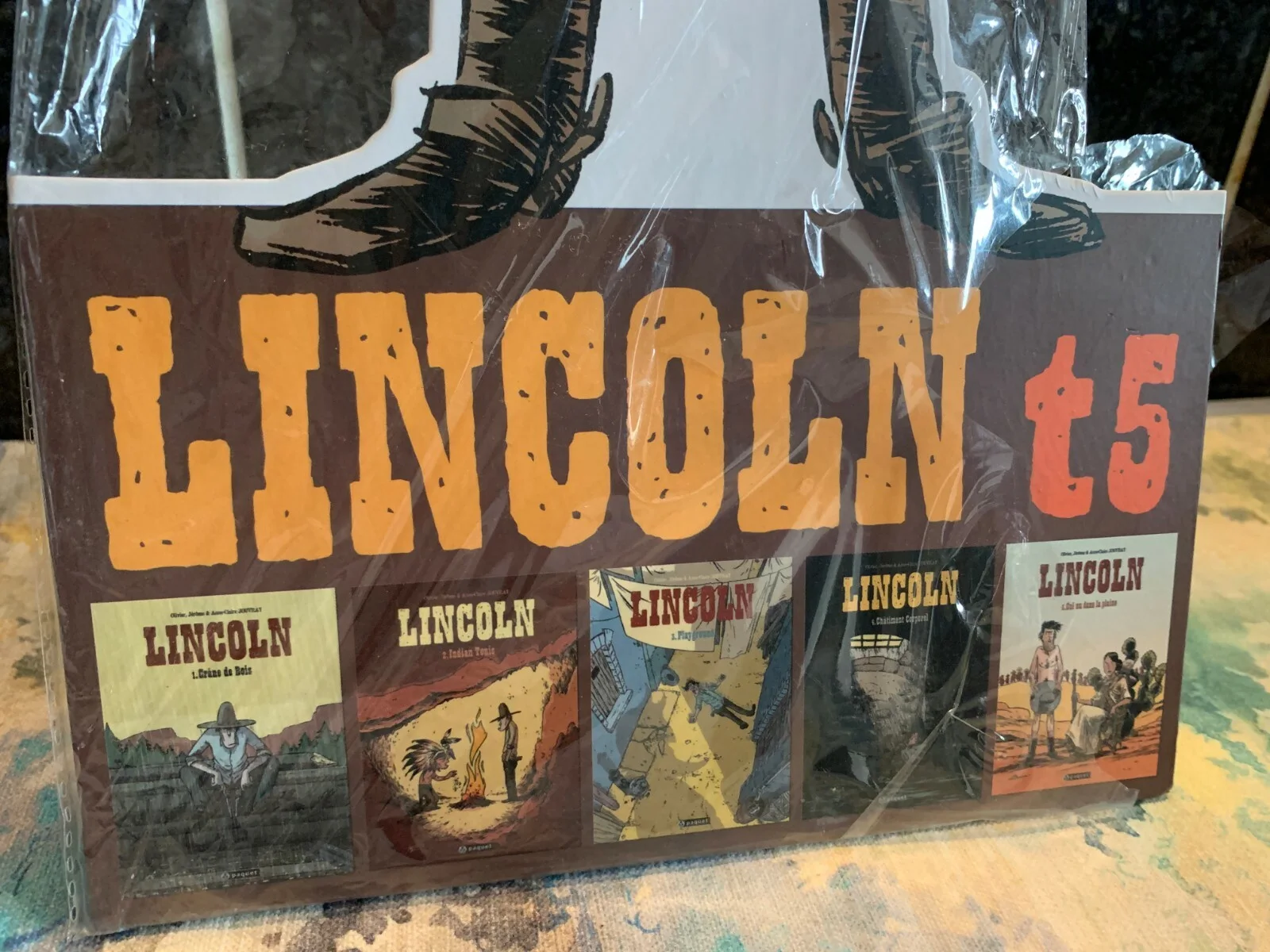 Lincoln Jouvray T5 promotional cardboard figure item 50cm in height, изображение 5