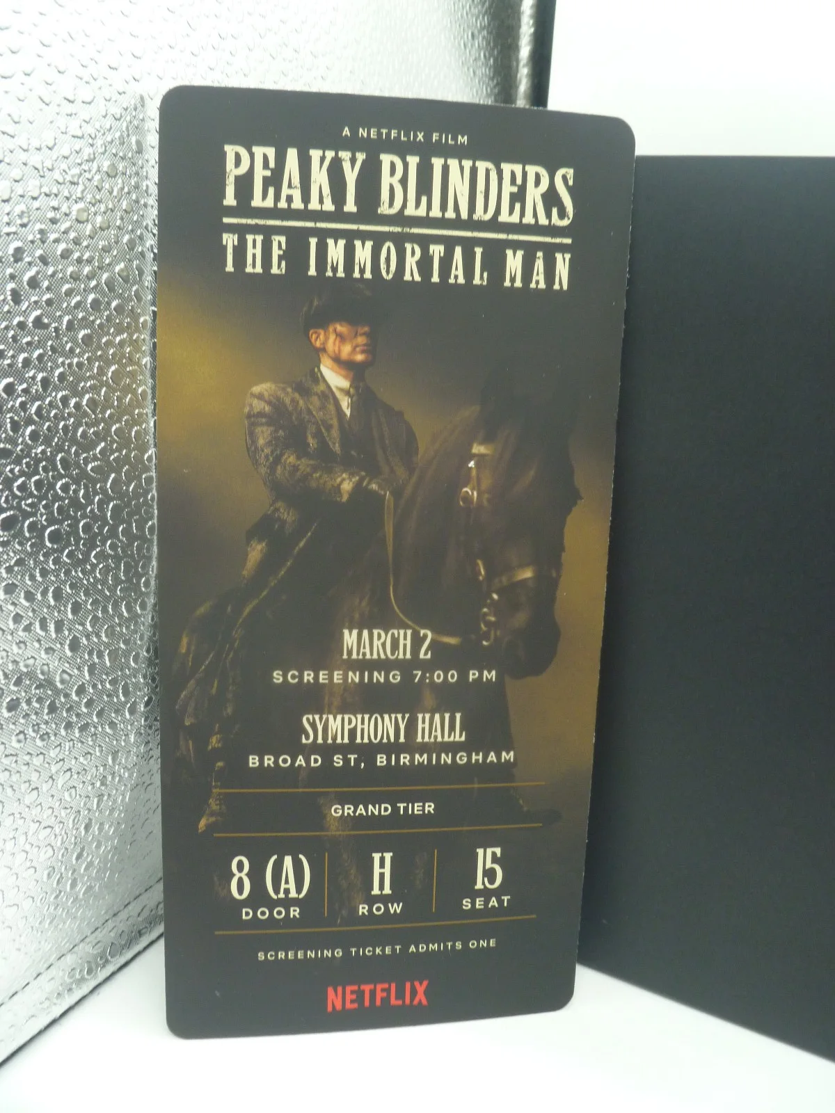 Peaky Blinders The Immortal Man Netflix Premier 02/03/26 Ticket and Popcorn RARE, image 5