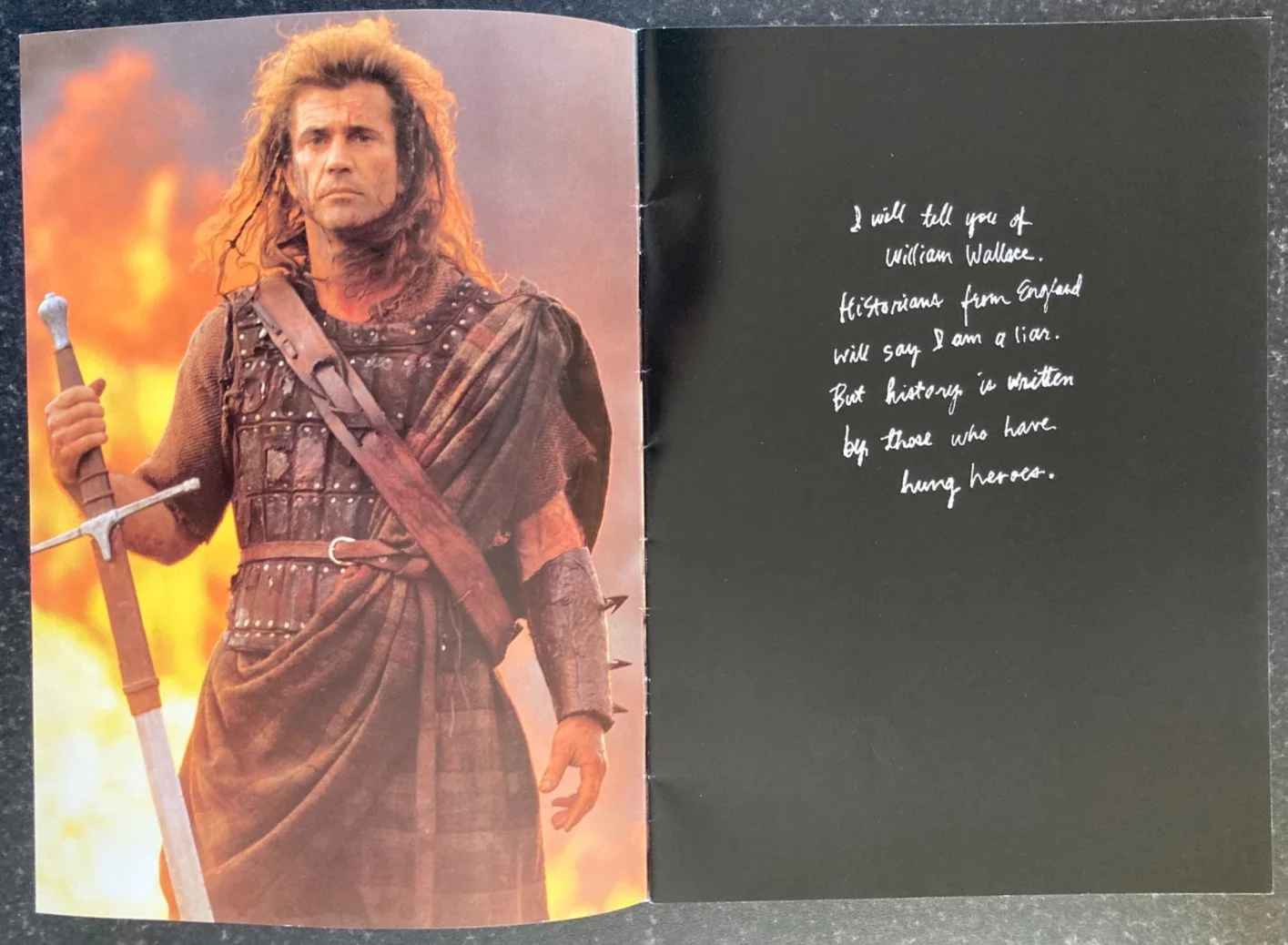 BRAVEHEART 1995 Film Movie Press Promo Program Brochure - Mel Gibson, image 5