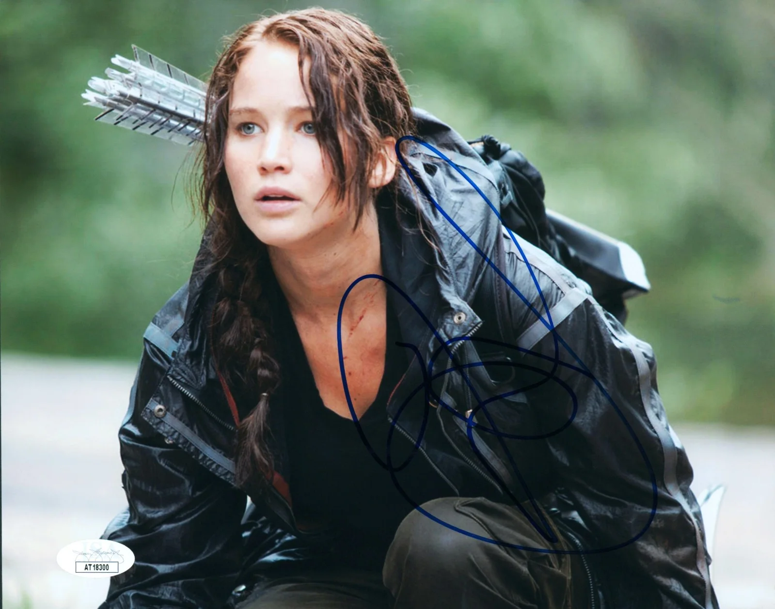 Jennifer Lawrence — Jennifer Lawrence Signed JSA COA Autographed 8X10 The Hunger Games Photo Auto