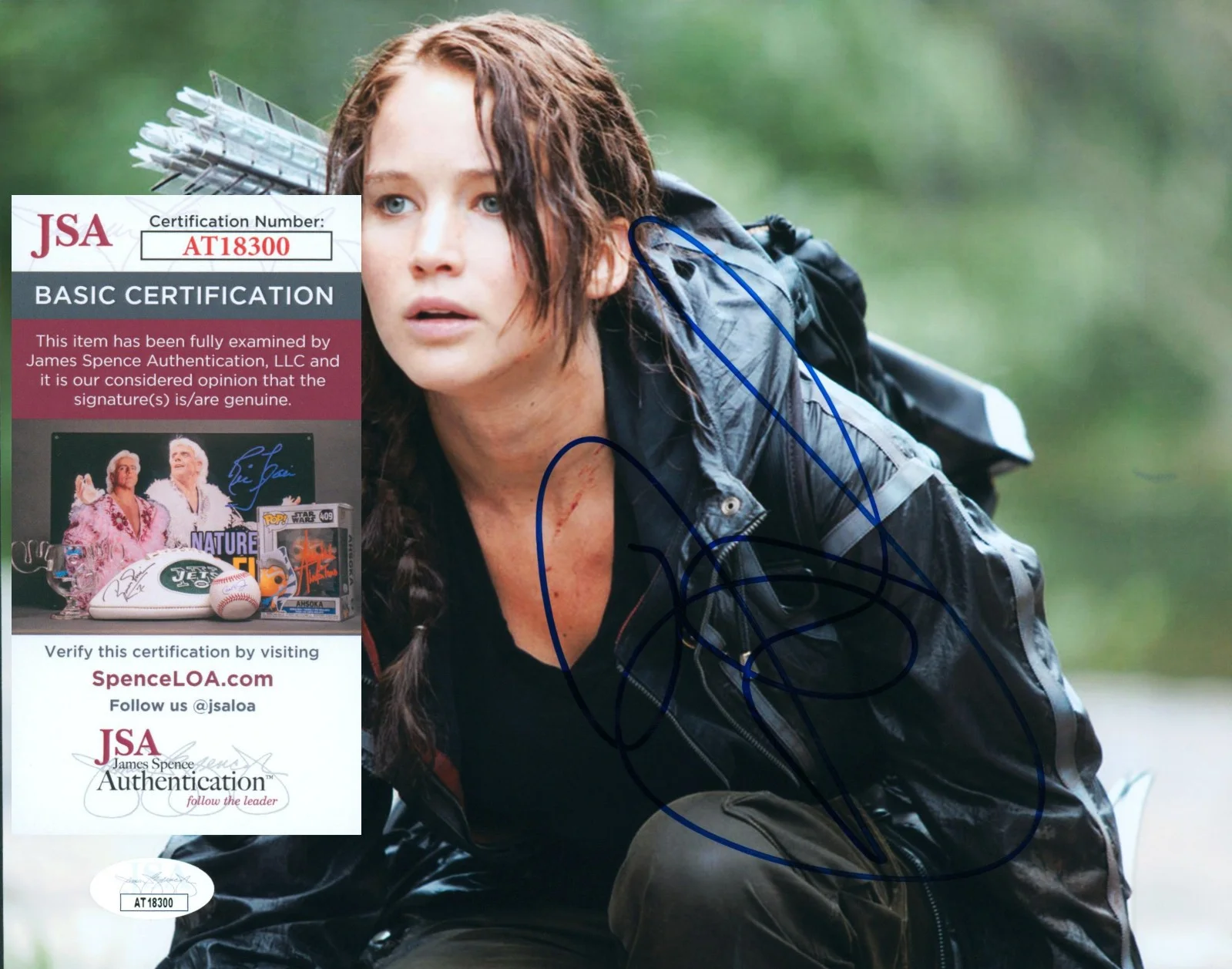 Jennifer Lawrence — Jennifer Lawrence Signed JSA COA Autographed 8X10 The Hunger Games Photo Auto, image 2