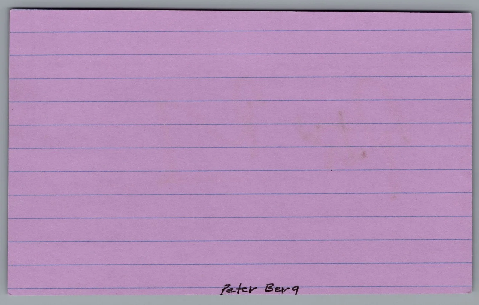 Peter Berg — Peter Berg Signed 3x5 Index Card Friday Night Lights Autographed, image 2
