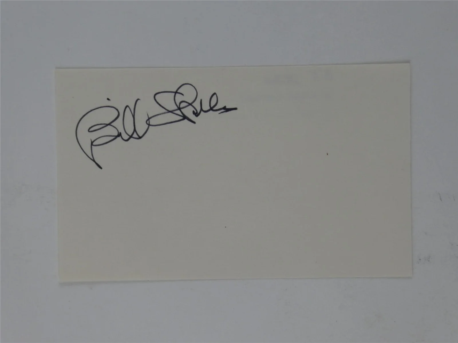 Bill Skiles — Bill Skiles Pete Henderson Signed 3x5 Index Card Comedy Duo Comedian Lot of 2, изображение 3