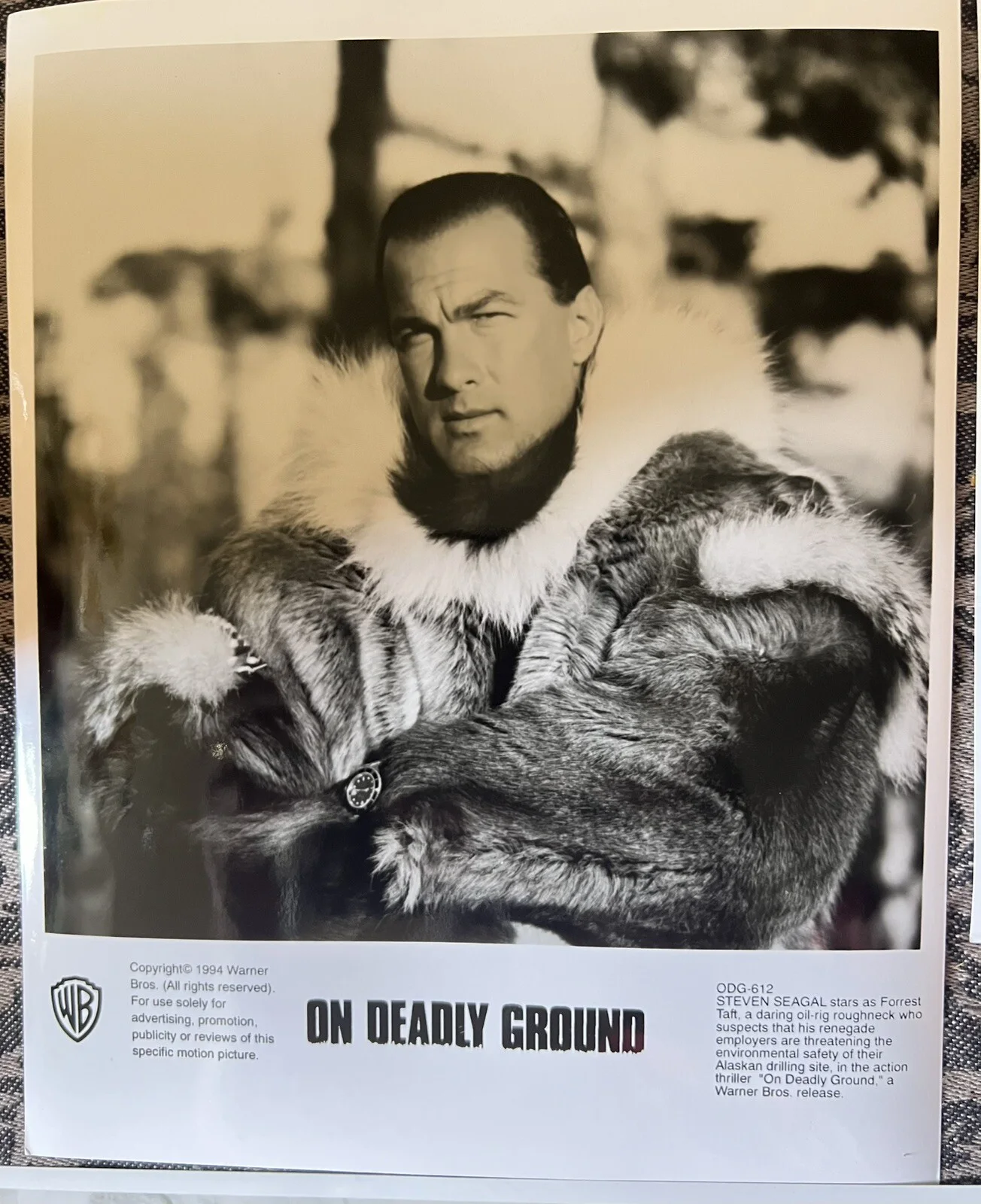 Steven Seagal Press Pack On Deadly Ground Photographs, image 2