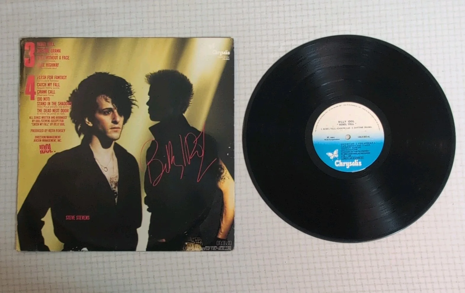 Billy Idol Rebel Yell Vinyl Record Chrysalis 104.8303 (Brazilian Pressing), изображение 2