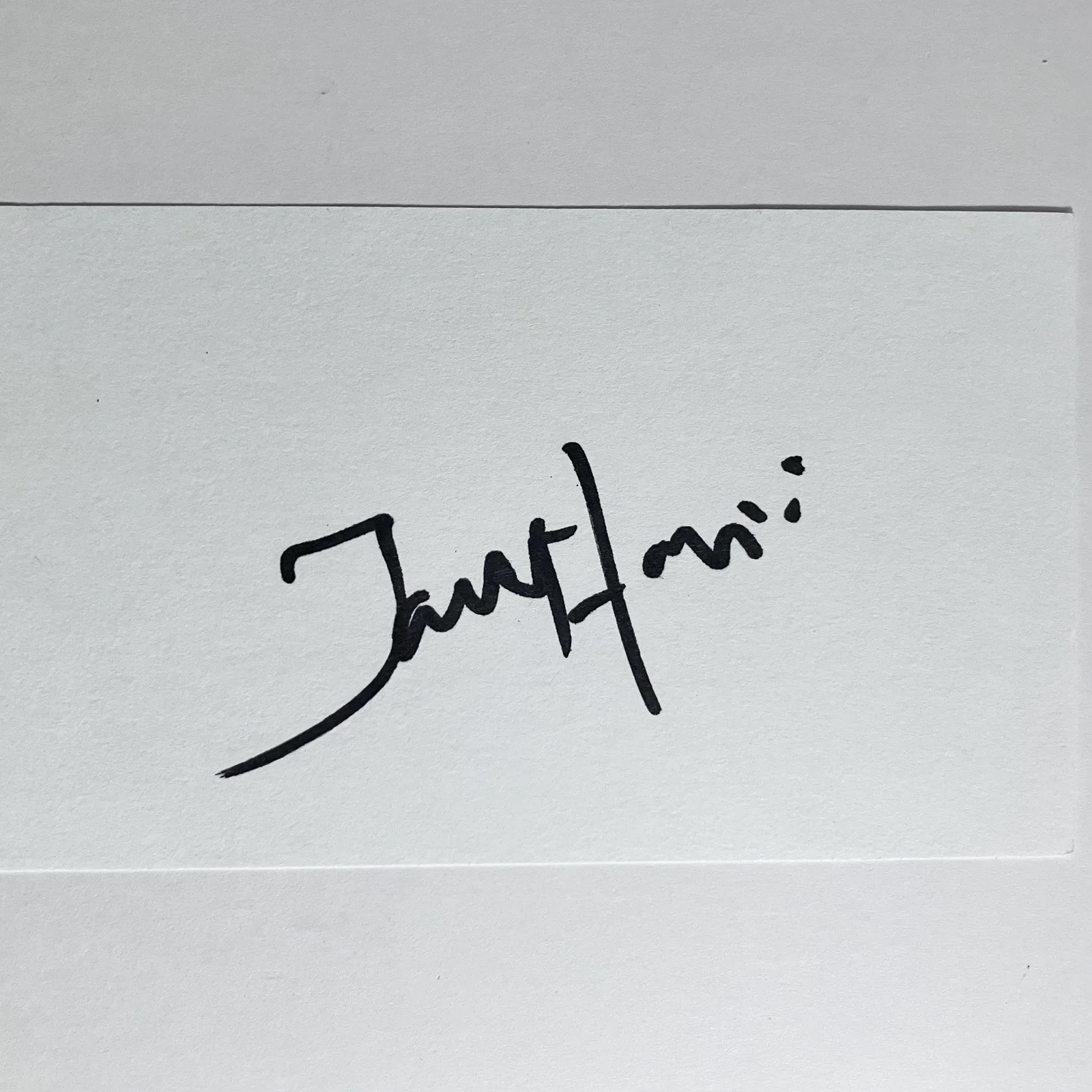 Jared Harris — JARED HARRIS Signed 3x5 Card / SHERLOCK HOLMES: A GAME OF SHADOWS, Chernobyl, изображение 2