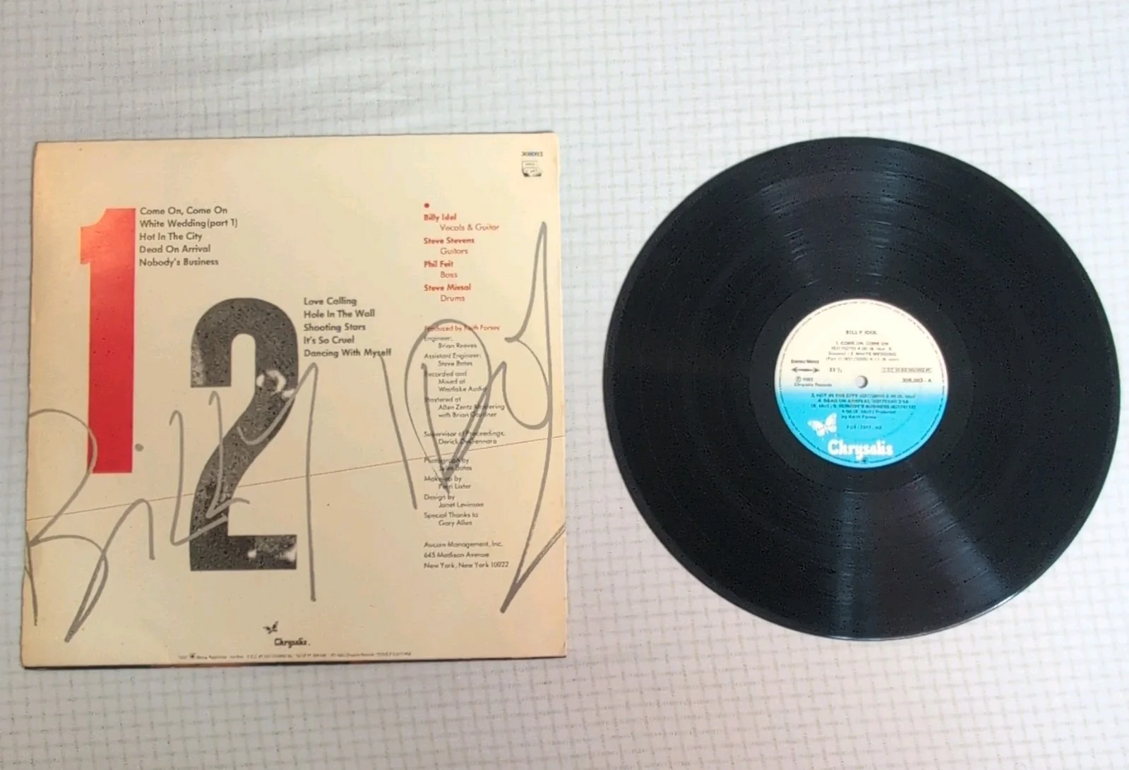 Billy Idol 308.003 Vinyl Record LP Chrysalis 1983 (Brazilian Pressing), изображение 2