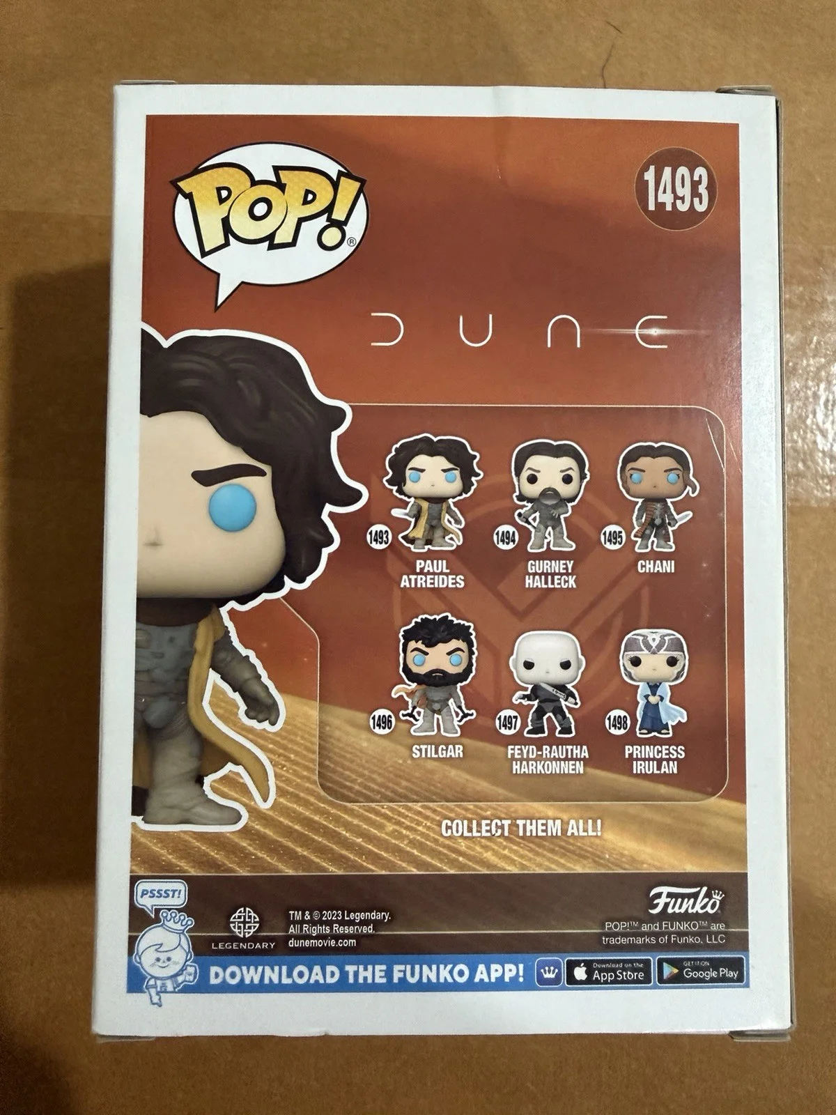 Timothee Chalamet Signed Paul Atreides Dune Funko Proof Autograph PSA DNA COA, изображение 5