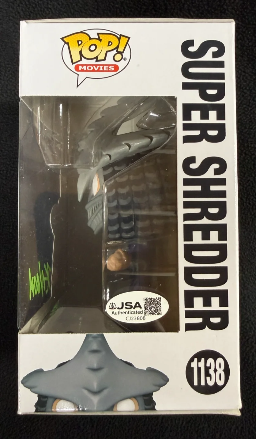 Kevin Nash — Kevin Nash Signed TMMNT Super Shredder Funko Pop Figure WCW WWE NWO WWF JSA COA, изображение 3