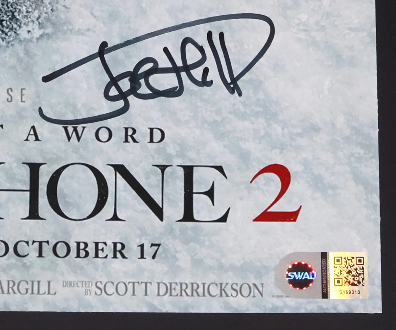 Joe Hill — JOE HILL Signed BLACK PHONE 2 11X17 POSTER + SWAU COA Author Writer Autograph, image 2
