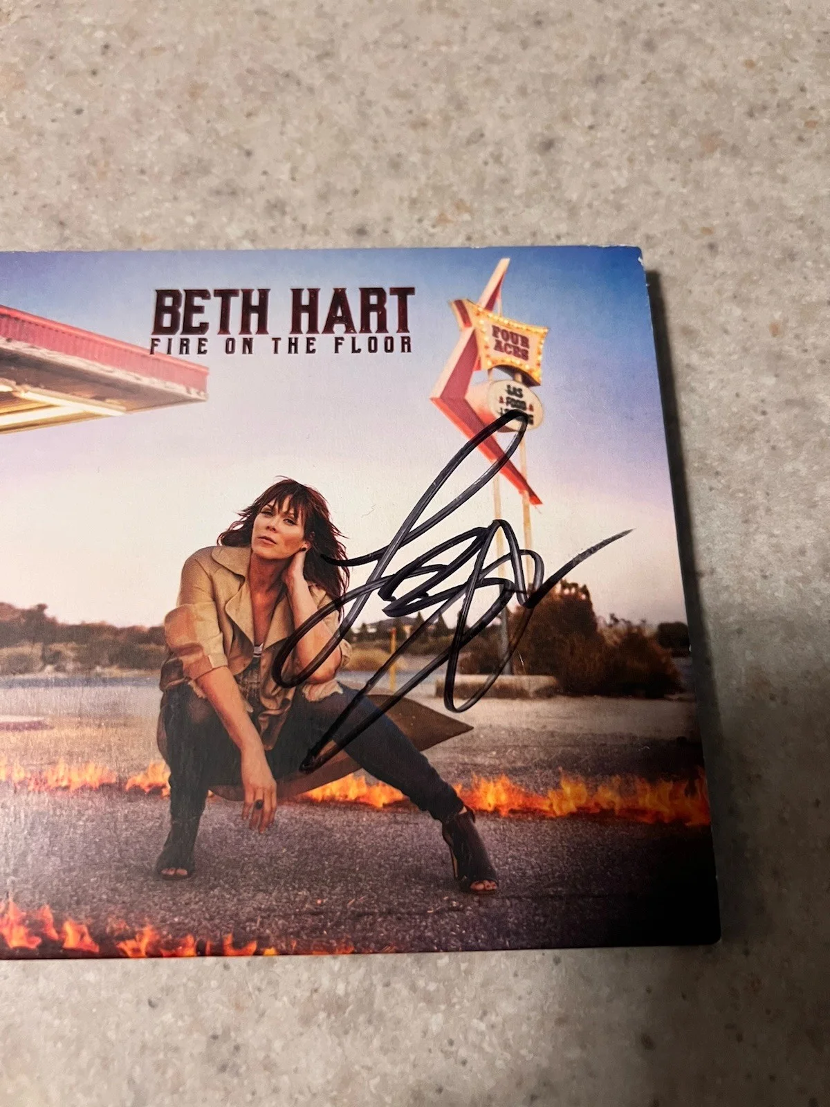 Beth Hart Signed CD Fire On The Floor Autograph Auto Promo Copy, image 2