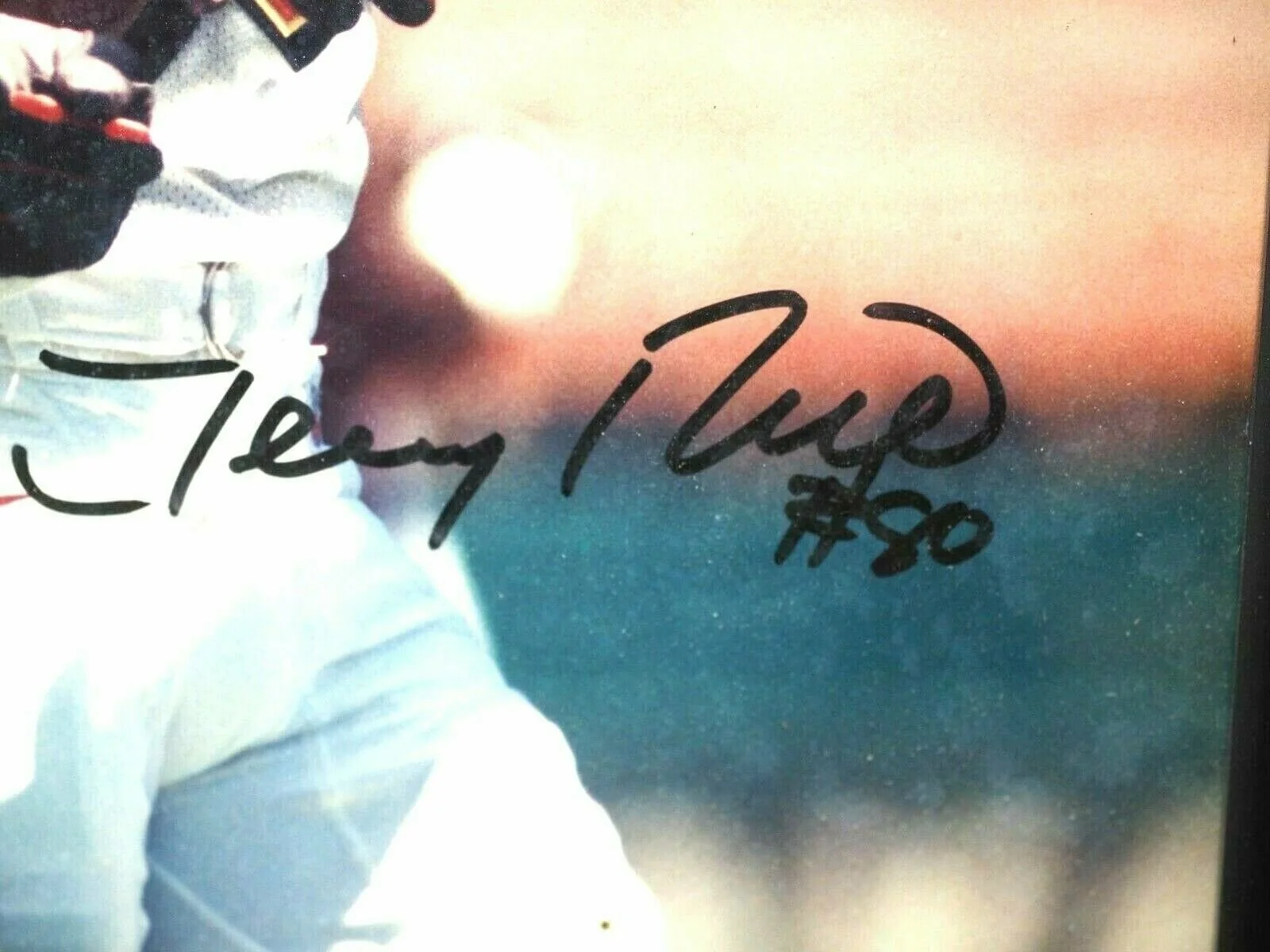 Jerry RIce — Jerry Rice #80 Autographed Color NFL Photo in Custom Frame, изображение 4