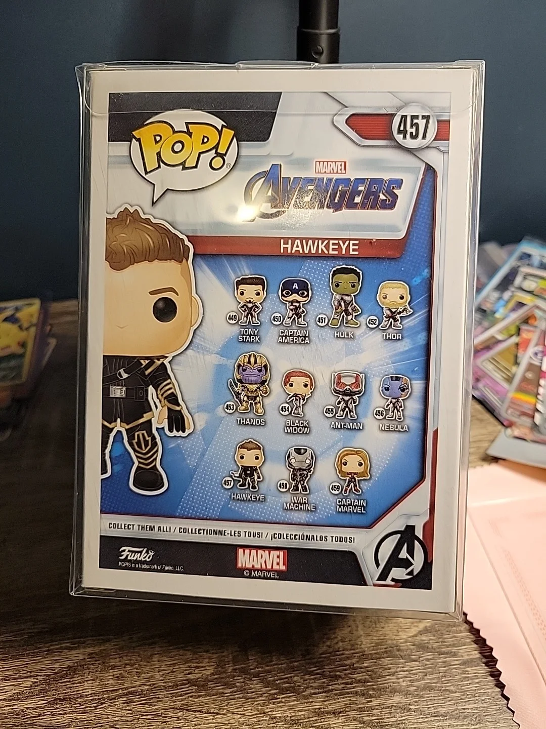 Jeremy Renner — Jeremy Renner Signed Funko Pop #457 - Marvel Avengers - Hawkeye + COA The Town, изображение 5